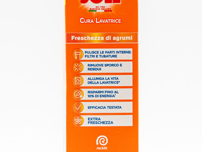 Sole Cura Lavatrice Due Dosi Agrumi Costa Zoom